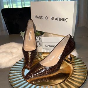 Manolo Blahnik, M-MANDELLO, ALLIGATOR T.MORO